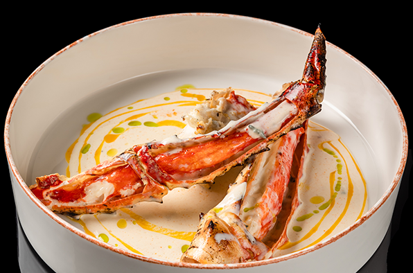 Камчатский краб в соусе горгонзола