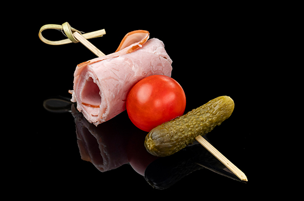 Канапе с ветчиной 30шт