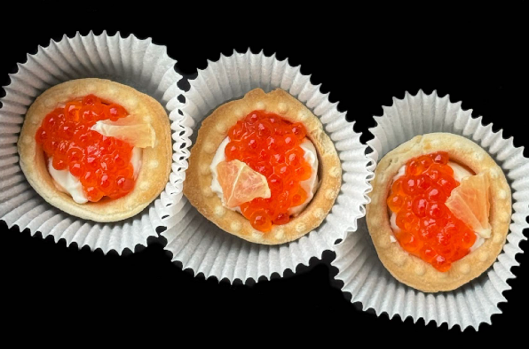 Тарталетка с икрой 3 шт
