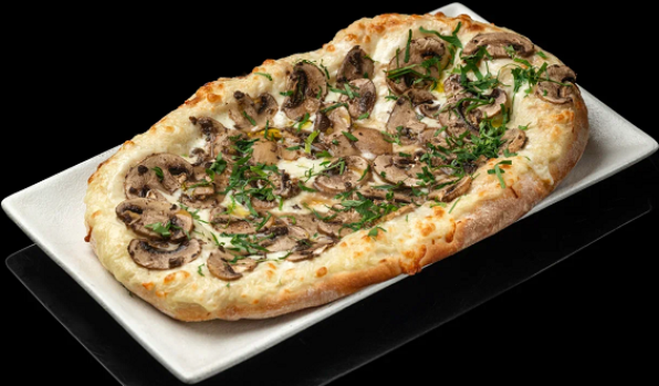 Пицца Римская с шампиньонами и трюфельным маслом