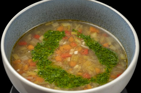 Минестроне с песто