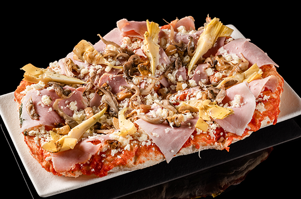 Предбейк Пицца Ветчина, белые грибы, артишоки