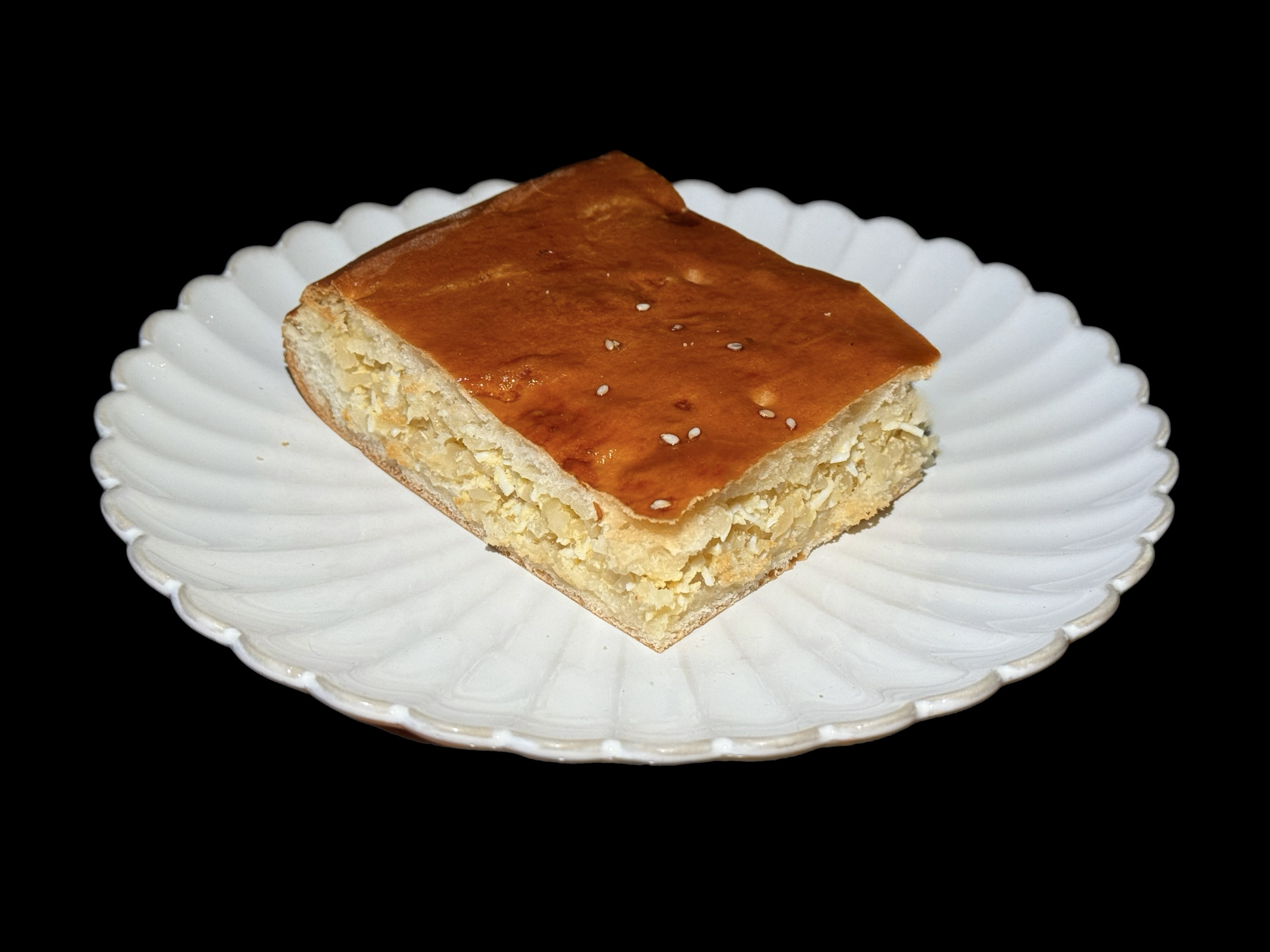 Пирог дрожжевой с капустой и яйцом 1кг